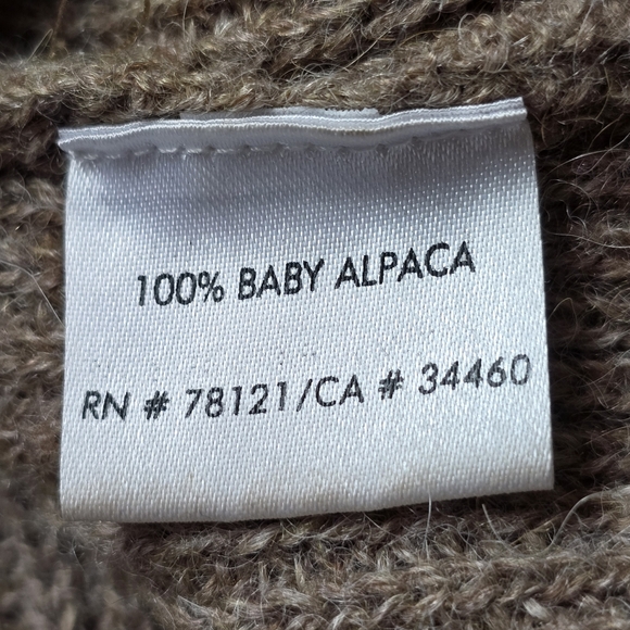 Eileen Fisher 100% Baby Alpaca Button Front Cardigan Size XL - Picture 11 of 12